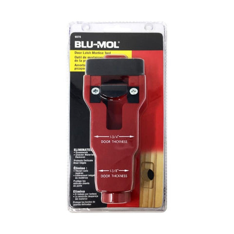 Premier Blu-Mol Door Latch Mortise Tool DIS-6575 full kit view Premier Blu-Mol Door Latch Mortise Tool DIS-6575 full kit view