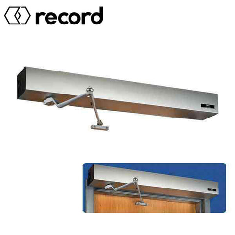 Record - EZ 36 Wireless Automatic Door Kit - PULL Arm - Right Hand - 39" Header (36" Door) - Clear Coat - For Single Doors Record - EZ 36 Wireless Automatic Door Kit - PULL Arm - Right Hand - 39" Header (36" Door) - Clear Coat - For Single Doors