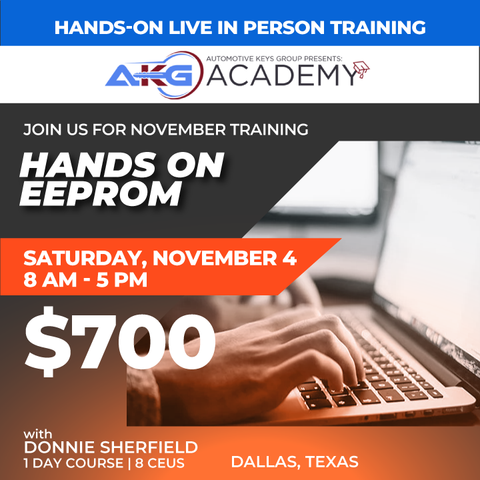 Hands-On Live In-Person Training - Hands On EEPROM With Donnie Sherfield - 1 Day Course - 8 CEU's (November 4, 2023 - Dallas, Texas) Hands-On Live In-Person Training - Hands On EEPROM With Donnie Sherfield - 1 Day Course - 8 CEU's (November 4, 2023 - Dallas, Texas)