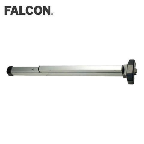 Falcon - 19-R-EO - Rim Type Pushpad Exit Device - Narrow Stile Pushpad - 48" - Exit Only - Non-Handed - US28 - Aluminum Painted - Grade 1 Falcon - 19-R-EO - Rim Type Pushpad Exit Device - Narrow Stile Pushpad - 48" - Exit Only - Non-Handed - US28 - Aluminum Painted - Grade 1