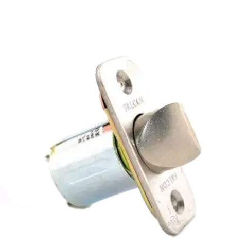 Falcon - Q330 - Restoring Spring latch - Square Corner - 2-3/8 Backset - Latch Bolt Assembly - Satin Chrome Falcon - Q330 - Restoring Spring latch - Square Corner - 2-3/8 Backset - Latch Bolt Assembly - Satin Chrome