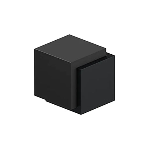 Deltana - Floor Door Bumper 1-3/4" - Cube - Contemporary - Stainless Steel - Flat Black Deltana - Floor Door Bumper 1-3/4" - Cube - Contemporary - Stainless Steel - Flat Black
