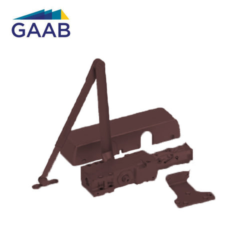 GAAB - R403-00 - Hydraulic Door Closer - Heavy Duty - Adjustable Arm - Adjustable Sizes 1-6 -Plastic Cover - Optional Finish - Fire Rated - Grade 1 GAAB - R403-00 - Hydraulic Door Closer - Heavy Duty - Adjustable Arm - Adjustable Sizes 1-6 -Plastic Cover - Optional Finish - Fire Rated - Grade 1