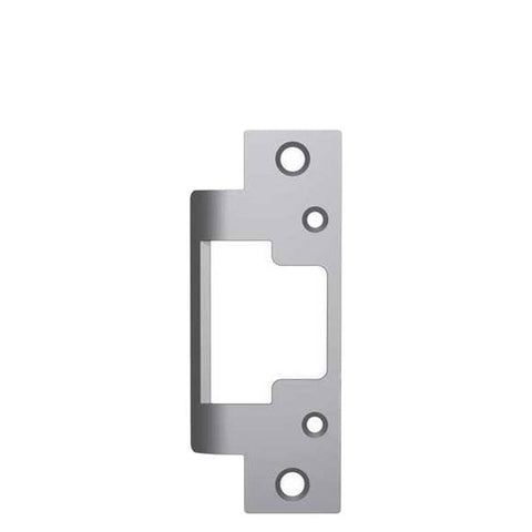 HES - 801A - 4-7/8" x 1-1/4" - 8000 / 8300 Series Faceplate with Radius Corners - Satin Stainless Steel Finish - Grade 1 HES - 801A - 4-7/8" x 1-1/4" - 8000 / 8300 Series Faceplate with Radius Corners - Satin Stainless Steel Finish - Grade 1