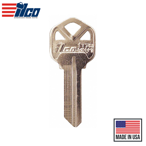 Ilco - 1176-KW1 KWIKSET Key Blank Ilco - 1176-KW1 KWIKSET Key Blank