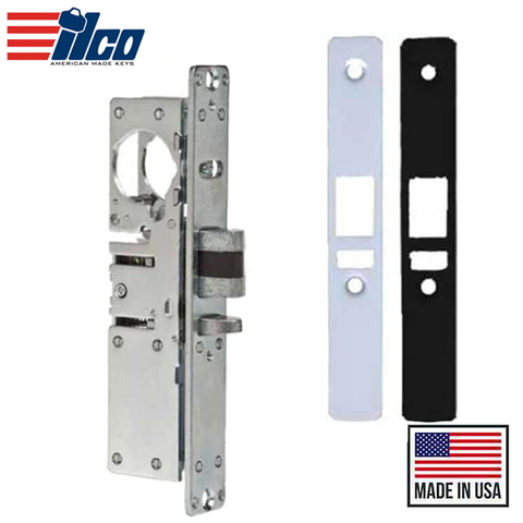 Ilco - 451 Deadlatch Mortise Lock Body - 31/32" Backset - RH - Flat Faceplates - Clear/Dark Bronze Faceplates Ilco - 451 Deadlatch Mortise Lock Body - 31/32" Backset - RH - Flat Faceplates - Clear/Dark Bronze Faceplates
