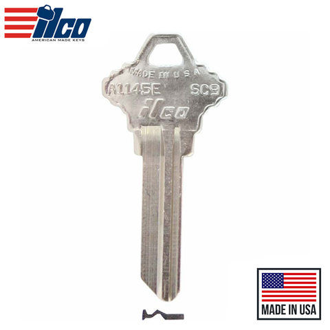 Ilco - A1145E-SC9 SCHLAGE Key Blank - 6 Pin or Disc Ilco - A1145E-SC9 SCHLAGE Key Blank - 6 Pin or Disc