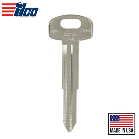 Ilco - 1995-2004 KIA - KK2 - X240 - Metal Head Key Ilco - 1995-2004 KIA - KK2 - X240 - Metal Head Key