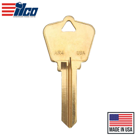 Ilco - AR4-BR ARROW Key Blank - 6 Pin or Disc Ilco - AR4-BR ARROW Key Blank - 6 Pin or Disc