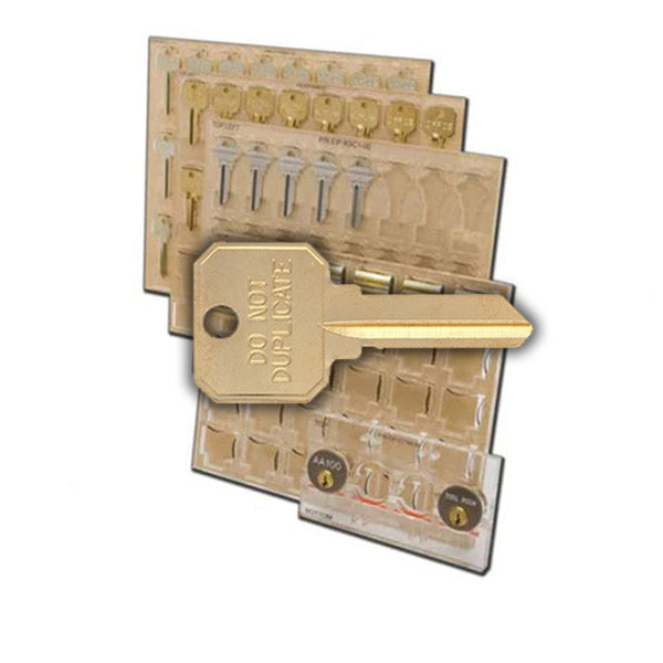 Ilco - XP-KH3E - Engrave-It - Ilco Neuter Bow Keys (With Embossed Head) Key Holder - Holds 12 - for Engrave-It XP Machine