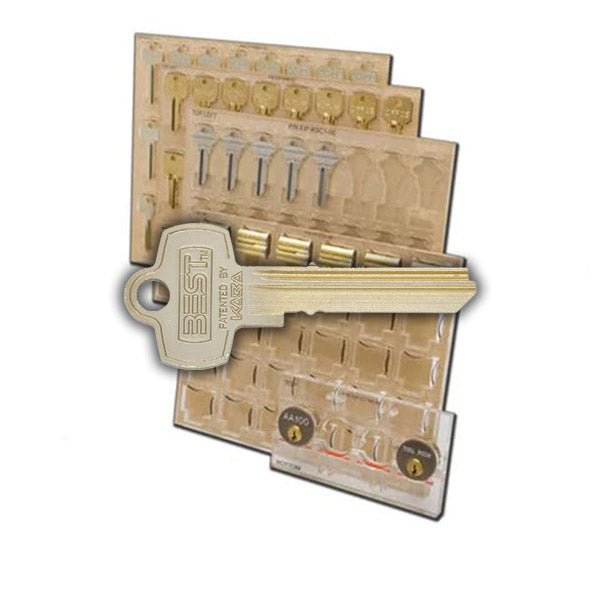 Ilco - XP-KH17 - Engrave-It - Best "Peaks" Small Format Style Key Holder - Holds 12 - for Engrave-It XP Machine