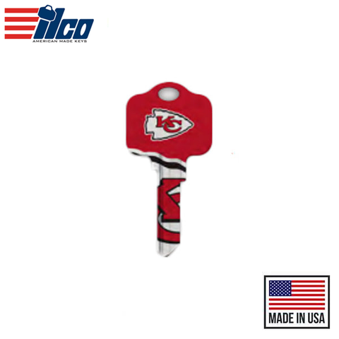Ilco - NFL TeamKeys - Key Blank - Kansas City Chiefs - KW1 (5 Pack) Ilco - NFL TeamKeys - Key Blank - Kansas City Chiefs - KW1 (5 Pack)