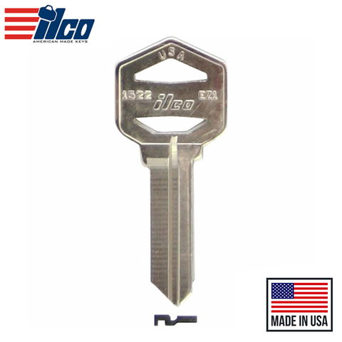 Ilco - EZ1-KW1 FITS SOME IMPORTS Key Blank Ilco - EZ1-KW1 FITS SOME IMPORTS Key Blank