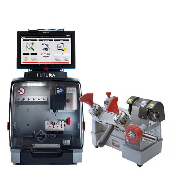 Ilco - Silca Futura Auto Laser-Cut Key Cutter And Duplicator + FREE Silca Flash Mobile Manual Edge Cut Key Duplicator