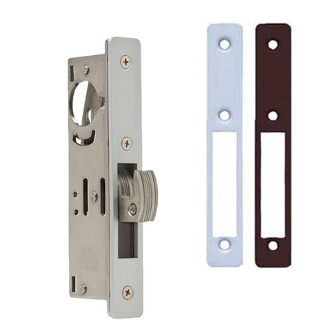 Ilco - Deadbolt Mortise Lock - Hookbolt - Storefront - 1-1/2" Backset - Clear/Dark Bronze Faceplate Ilco - Deadbolt Mortise Lock - Hookbolt - Storefront - 1-1/2" Backset - Clear/Dark Bronze Faceplate