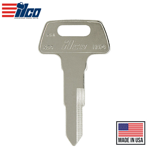Ilco - HD74 Honda Motorcycle Key Blank - 6 Pin Ilco - HD74 Honda Motorcycle Key Blank - 6 Pin