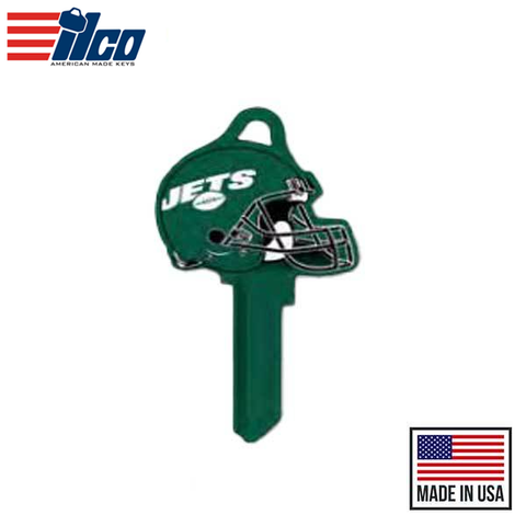 Ilco - NFL TeamKeys - Helmet Edition - Key Blank - New York Jets - SC1 (5 Pack) Ilco - NFL TeamKeys - Helmet Edition - Key Blank - New York Jets - SC1 (5 Pack)