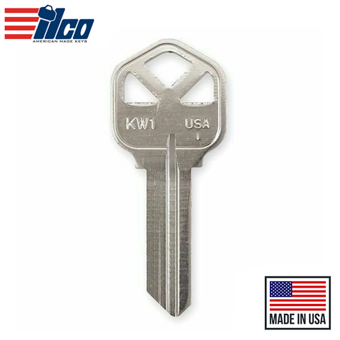Ilco - KW1-NP KWIKSET Key Blank - 5 Pin or Disc Ilco - KW1-NP KWIKSET Key Blank - 5 Pin or Disc