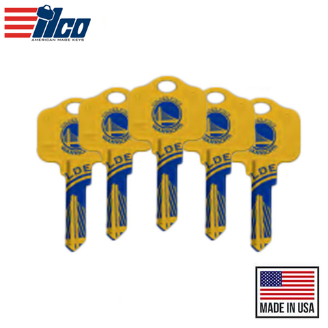 Ilco - NBA TeamKeys - Key Blank - Golden State Warriors - KW1 (5 Pack) Ilco - NBA TeamKeys - Key Blank - Golden State Warriors - KW1 (5 Pack)