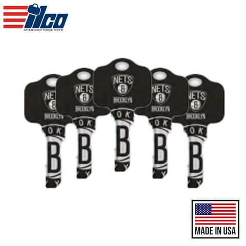 Ilco - NBA TeamKeys - Key Blank - Brooklyn Nets - SC1 (5 Pack) Ilco - NBA TeamKeys - Key Blank - Brooklyn Nets - SC1 (5 Pack)