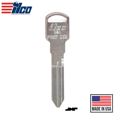 Ilco - B89 - P1107 - GM - Metal Key Blank Ilco - B89 - P1107 - GM - Metal Key Blank