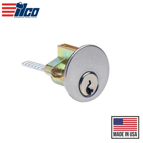Ilco - Rim Zinc Die Cast Cylinder - 5 Pin - Schlage C - KD - AL - Aluminum - Grade 1 Ilco - Rim Zinc Die Cast Cylinder - 5 Pin - Schlage C - KD - AL - Aluminum - Grade 1