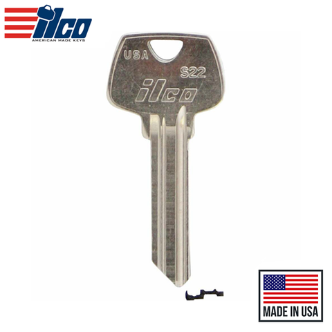 Ilco - S22 SARGENT Key Blank Ilco - S22 SARGENT Key Blank