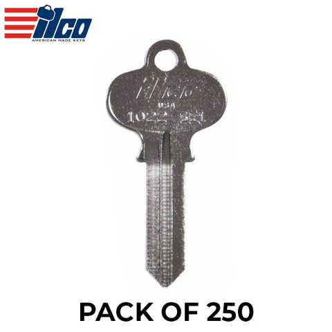 Ilco - ???1022-SE1 SEGAL Key Blank - Nickle (Pack Of 250) Ilco - ???1022-SE1 SEGAL Key Blank - Nickle (Pack Of 250)