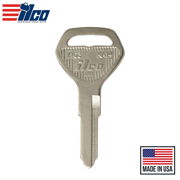 Ilco - X103 / KA14 - Kawasaki - Motorcycle / ATV Key Blank for Ilco - X103 / KA14 - Kawasaki - Motorcycle / ATV Key Blank for