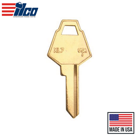 Ilco - XL7-BR XL LOCK Key Blank Ilco - XL7-BR XL LOCK Key Blank