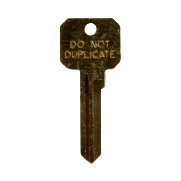 Close-up of ILCO NB-CO88 Key Blank with Neuter Bow brass finish
Close-up of ILCO NB-CO88 Key Blank with Neuter Bow brass finish