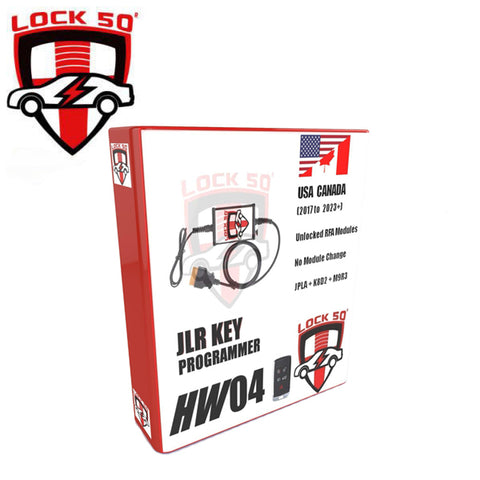 JLR Lock50 - HW04-A - JLR OBD Programming Kit w/ All Adapters - For JLR Models 2018 to 2024+ - USA & Canada - 315MHz JLR Lock50 - HW04-A - JLR OBD Programming Kit w/ All Adapters - For JLR Models 2018 to 2024+ - USA & Canada - 315MHz
