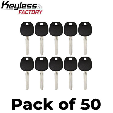 50 x 2003-2013 Toyota / Scion - TOY44D Transponder Key - (D Chip) (AFTERMARKET) (Bundle of 50) 50 x 2003-2013 Toyota / Scion - TOY44D Transponder Key - (D Chip) (AFTERMARKET) (Bundle of 50)