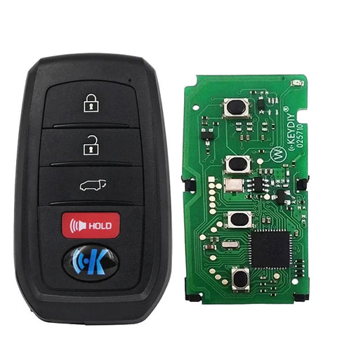 KEYDIY - 4-Button Toyota Lexus Smart Key - Toyota Style - 8A Chip (KD-TB01-04) KEYDIY - 4-Button Toyota Lexus Smart Key - Toyota Style - 8A Chip (KD-TB01-04)