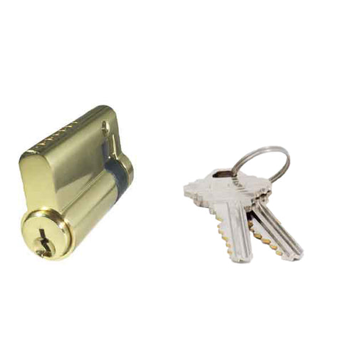 Profile Cylinder – Single Sided - US3 - Polished Brass - 2 Keys - 6 Pin (SC1) (1-3/4" 46mm) Profile Cylinder – Single Sided - US3 - Polished Brass - 2 Keys - 6 Pin (SC1) (1-3/4" 46mm)
