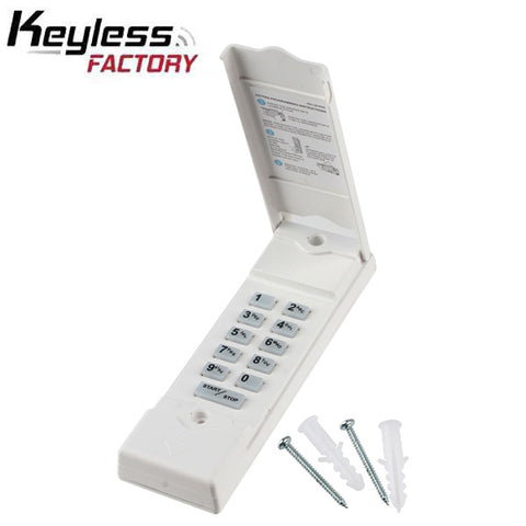 KeylessFactory - Garage Door Opener - Wireless Keypad - Compatible with Linear MDTK KeylessFactory - Garage Door Opener - Wireless Keypad - Compatible with Linear MDTK