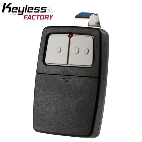 KeylessFactory - Garage Door Push Button Remote - 2 Button - Compatible with Sears / Liftmaster / Chamberlain