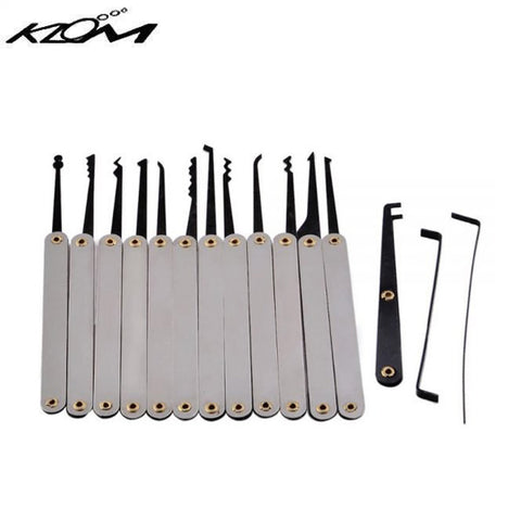 KLOM - Lock Picks Set - Transparent Practice Padlock Bundle - 12 Pieces KLOM - Lock Picks Set - Transparent Practice Padlock Bundle - 12 Pieces
