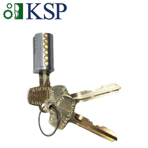 KSP - 206C - SFIC Core - 6-Pin - G Keyway - Keyed Different - 26D - Satin Chrome KSP - 206C - SFIC Core - 6-Pin - G Keyway - Keyed Different - 26D - Satin Chrome