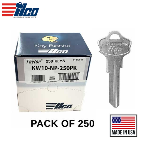 Ilco - KW10-NP TITAN / KWIKSET Key Blank - 250 Pack Ilco - KW10-NP TITAN / KWIKSET Key Blank - 250 Pack