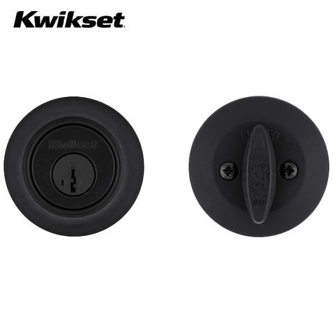 Kwikset - 660 - Residential Deadbolt - Single Cylinder - Matte Black - Grade 3 Kwikset - 660 - Residential Deadbolt - Single Cylinder - Matte Black - Grade 3