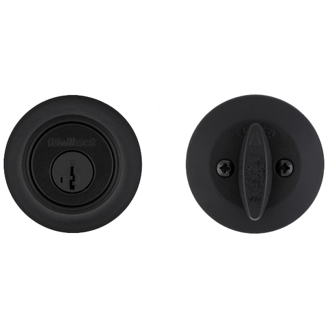 Kwikset - 660 - Residential Deadbolt - Single Cylinder - Matte Black - Grade 3 Kwikset - 660 - Residential Deadbolt - Single Cylinder - Matte Black - Grade 3