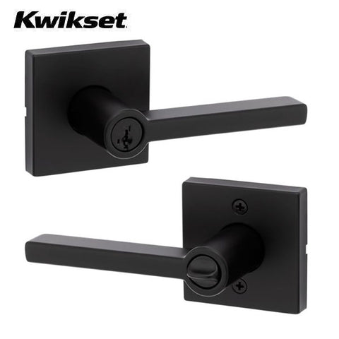 Kwikset - Halifax Lever Set - Square Rose - Optional Finish - Optional Function - SmartKey Technology - Grade 2 Kwikset - Halifax Lever Set - Square Rose - Optional Finish - Optional Function - SmartKey Technology - Grade 2