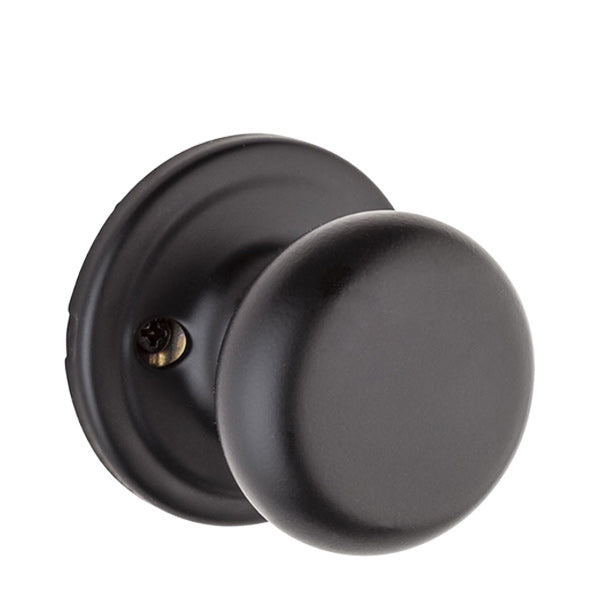 Kwikset - 788H - Hancock Knob - Half Dummy - Pull Only - Matte Black