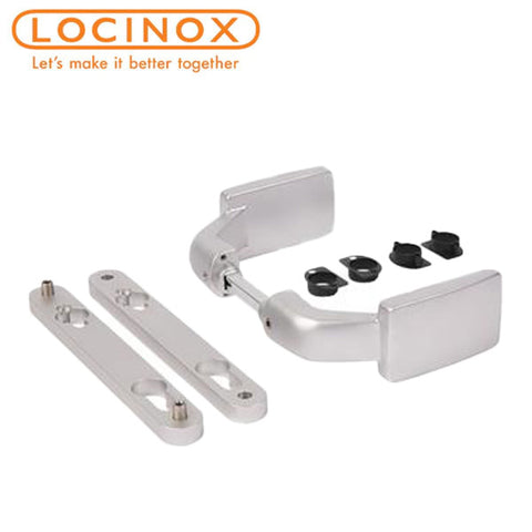 Locinox - 300FIX - Aluminum Anodized Handle Pair - Free Exit And Blocking Option Locinox - 300FIX - Aluminum Anodized Handle Pair - Free Exit And Blocking Option