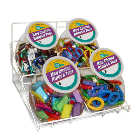 LuckyLine - 34465 - Small Jar Counter Display - Holds 4 Bulk Jars LuckyLine - 34465 - Small Jar Counter Display - Holds 4 Bulk Jars