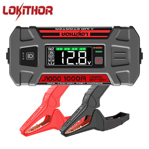LOKITHOR - J1000 - Lithium Jump Starter - 1000A - w/LiFeP04 Safety Battery - 12V LOKITHOR - J1000 - Lithium Jump Starter - 1000A - w/LiFeP04 Safety Battery - 12V