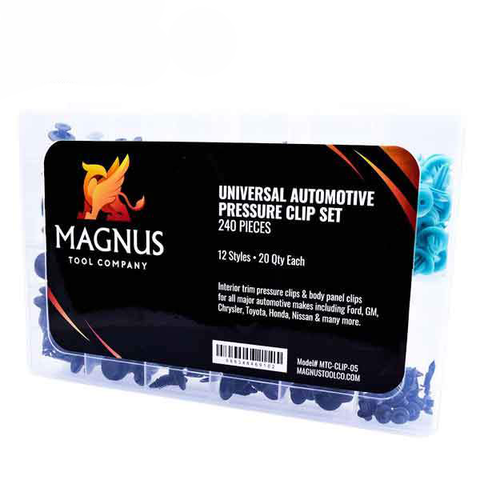 Magnus - Universal Automotive Interior Panel Pressure Clips Set - 240pc Magnus - Universal Automotive Interior Panel Pressure Clips Set - 240pc