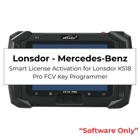 Lonsdor - Mercedes-Benz - Smart License Activation for Lonsdor K518 Pro FCV Key Programmer Lonsdor - Mercedes-Benz - Smart License Activation for Lonsdor K518 Pro FCV Key Programmer
