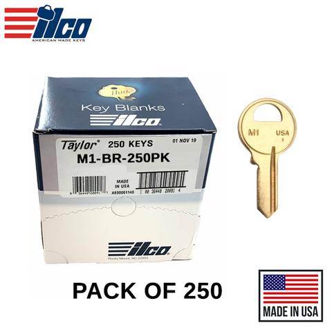 Ilco - M1-BR MASTER Key Blank - 250 Pack Ilco - M1-BR MASTER Key Blank - 250 Pack